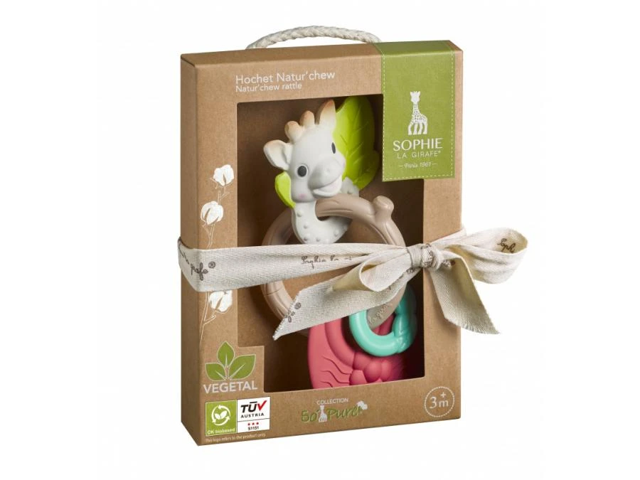 220133 - Hochet Natur'chew So'pure Sophie La Girafe (à Base De Caoutchouc 100% Naturel Et De Plastique Bio Sourcé) 3 220133 - Hochet Natur'chew So'pure Sophie La Girafe (à Base De Caoutchouc 100% Naturel Et De Plastique Bio Sourcé)